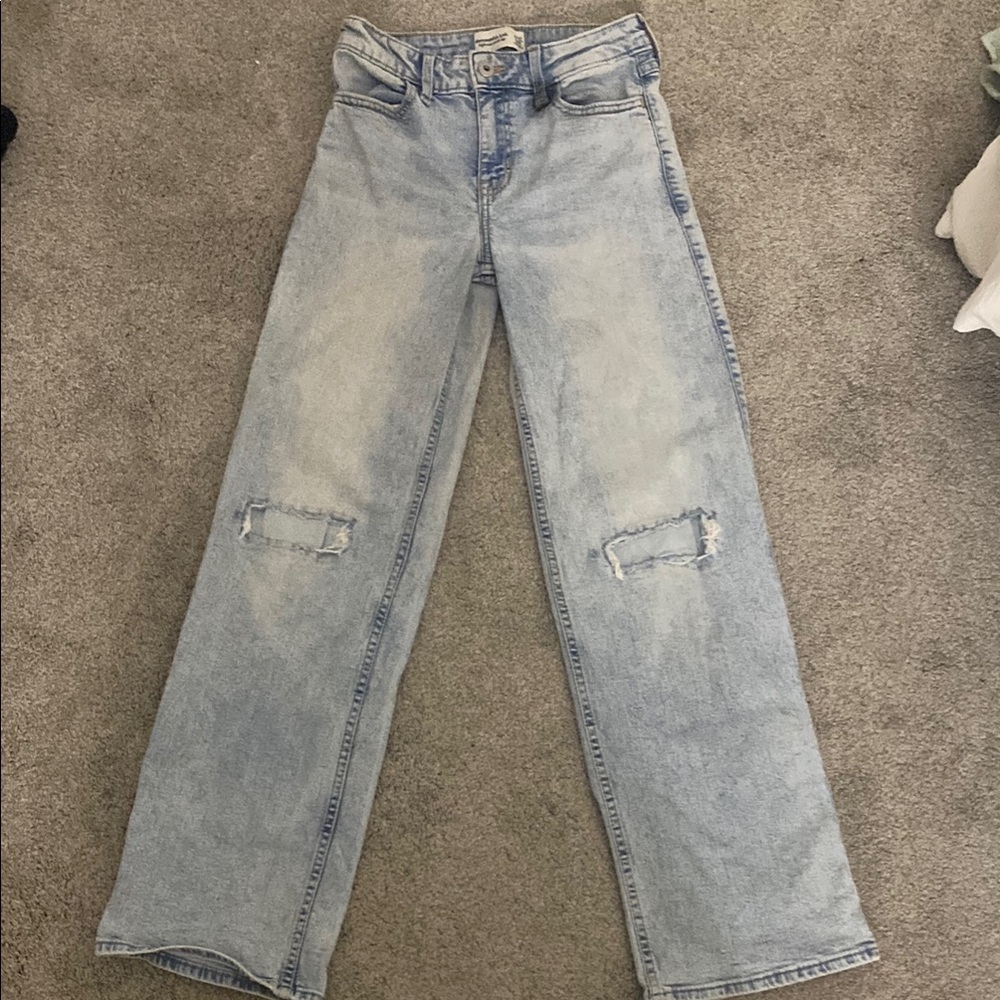 Abercrombie Kids Blue Straight Leg Jeans